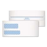 Quality Park&trade; Redi-Seal Envelope, Security, #9, Double Window, Contemporary, White, 250/Carton # QUA24519