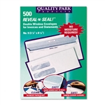 Quality Park Reveal-N-Seal Double Window Invoice Envelo