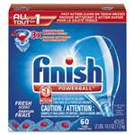 FINISH&reg; Powerball Dishwasher Tabs, Fresh Scent, 60 Tabs/Box, 4 Boxes/Carton # RAC81158