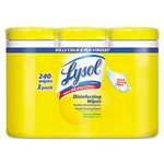 LYSOL&reg; Brand Disinfecting Wipes, 7 x 8, Lemon and Lime Blossom, 80/Canister, 3/Pack # RAC84251