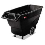 Rubbermaid&reg; Commercial Structural Foam Tilt Truck, Rectangular, 600lb Cap, Black # RCP1011BLA