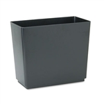 Rubbermaid Designer 2 Wastebasket, Rectangular, Polysty