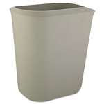 Rubbermaid&reg; Commercial Fire-Resistant Wastebasket, Rectangular, Fiberglass, 3.5gal, Gray # RCP2541GRA