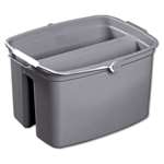 Rubbermaid&reg; Commercial Double Utility Pail, 17qt, Gray # RCP2617GRA