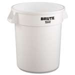 Rubbermaid&reg; Commercial Brute Refuse Container, Round, Plastic, 20gal, White # RCP2620WHI