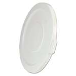 Rubbermaid&reg; Commercial Round Brute Flat Top Lid, 22 1/4 x 1 5/8, White # RCP2631WHI