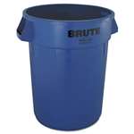 Rubbermaid&reg; Commercial Brute Refuse Container, Round, Plastic, 32 gal, Blue # RCP2632BLU