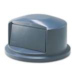 Rubbermaid&reg; Commercial Brute Dome Top Swing Door Lid for 32-Gallon Waste Containers, Plastic, Gray # RCP263788GY