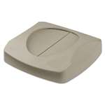 Rubbermaid&reg; Commercial Untouchable Square Swing Top Lid, 16 x 16 x 4, Gray # RCP268988GRA