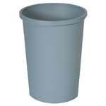 Rubbermaid&reg; Commercial Untouchable Waste Container, Round, Plastic, 11gal, Gray # RCP2947GRA