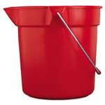 Rubbermaid&reg; Commercial BRUTE Round Utility Pail, 10qt, Red # RCP2963RED