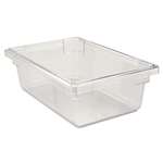 Rubbermaid&reg; Commercial Food/Tote Boxes, 3 1/2gal, 18w x 12d x 6h, Clear # RCP3309CLE