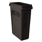 Rubbermaid Commercial Slim Jim Receptacle w/Venting Cha