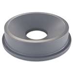 Rubbermaid&reg; Commercial Round Brute Funnel Top Receptacle, 22 3/8 x 5, Gray # RCP3543GRA