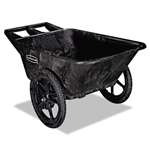 Rubbermaid&reg; Commercial Big Wheel Agriculture Cart, 300-lb Cap, 32-3/4 x 58 x 28-1/4, Black # RCP5642BLA