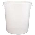 Rubbermaid&reg; Commercial Round Storage Containers, 22qt, 13 1/8dia x 14h, Clear # RCP572824CLE