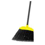 Rubbermaid&reg; Commercial Lobby Pro Broom, Poly Bristles, 28" Metal Handle, Black/Yellow # RCP637400BLA