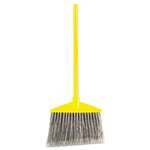 Rubbermaid&reg; Commercial Brute Angled Large Broom, Poly Bristles, 46-7/8" Metal Handle, Yellow/Gray # RCP637500GY