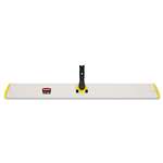 Rubbermaid&reg; Commercial HYGEN&trade; HYGEN Quick Connect Single-Sided Frame, 36 1/10w x 3 1/2d, Yellow # RCPQ580YEL