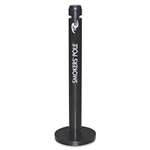 Rubbermaid&reg; Commercial Smoker&rsquo;s Pole, Round, Steel, Black # RCPR1BK