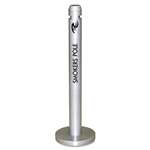 Rubbermaid&reg; Commercial Smoker&rsquo;s Pole, Round, Steel, Silver # RCPR1SM