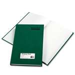 National&reg; Brand Emerald Series Account Book, Green Cover, 300 Pages, 12 1/4 x 7 1/4 # RED56131