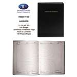 Roaring Spring&reg; Lab Research Notebook, Quadrille, 8-3/4w x 11-1/4h, 72 White Pages, Black Cover # ROA77160