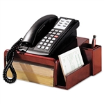 Rolodex Wood Tones Phone Center Desk Stand, 12 1/8w x 1