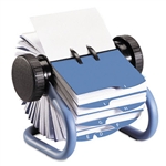 Rolodex Colored Open Rotary Business Card File Holds 40