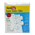 Redi-Tag Laser Printable Index Tabs, 1 1/8w x 1 1/4h, W