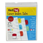 Redi-Tag Laser Printable Index Tabs, 1 1/8w x 1 1/4h, F