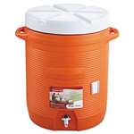 Rubbermaid&reg; Commercial Insulated Beverage Container, 16" dia. x 20 1/2h, Orange # RUB1610ORG