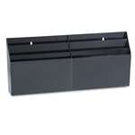 Rubbermaid&reg; Optimizers Six-Pocket Organizer, 24 5/8 x 2 3/4 x 11 1/2, Black # RUB96060ROS