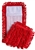 18 inch red microfiber pocket mop with canvas back for wet and dry floor cleaning