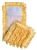 Yellow 18 inch canvas back microfiber pocket mop pad for commercial wet and dry floor cleaning S-PKTYEL
