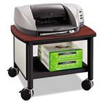 Safco&reg; Impromptu Under Table Printer Stand, 20w x 16-1/2d x 14-1/2h, Black/Cherry # SAF1862BL