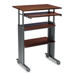 Safco Adjustable Height Stand-Up Workstation, 29w x 22d