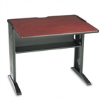 Safco Computer Desk w/Reversible Top, 35-1/2w x 28d x 3