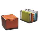 Safco&reg; Onyx Mesh Cube Bins, 12-1/2w x 14d x 10h, Black, 2/Pack # SAF2173BL