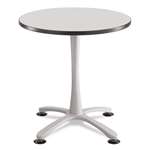 Safco&reg; Cha-Cha Sitting Height Table Base, X-Style, Steel, 29" High, Metallic Gray # SAF2461SL