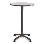 Safco&reg; Cha-Cha Bistro Height Table Base, X-Style, Steel, 42" High, Black # SAF2463BL