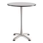 Safco&reg; Cha-Cha Bistro Height Table Base, X-Style, Steel, 42" High, Metallic Gray # SAF2463SL