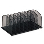 Safco Mesh Desk Organizer, 8 Sections, Steel, 19 3/8w x