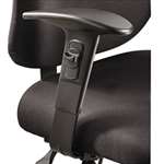 Safco&reg; Height/Width-Adjustable T-Pad Arms for Alday 24/7 Task Chair, Black, 1 Pair # SAF3399BL