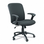 Safco Chair, High Back, Big & Tall, Black # SAF3490BL