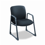 Safco Guest Chair, Big & Tall, Black # SAF3492BL