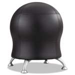 Safco&reg; Zenergy Ball Chair, 22 1/2" Diameter x 23" High, Black/Silver # SAF4751BV