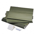 Safco Hanging File Folders, Compressed Paper Fiber, 18