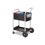 Safco Scoot Mail Cart, 1-Shelf, 300lbs, 22-1/2 x 27-1/2