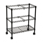 Safco Two-Tier Rolling File Cart, 25-3/4w x13-7/8d x 29